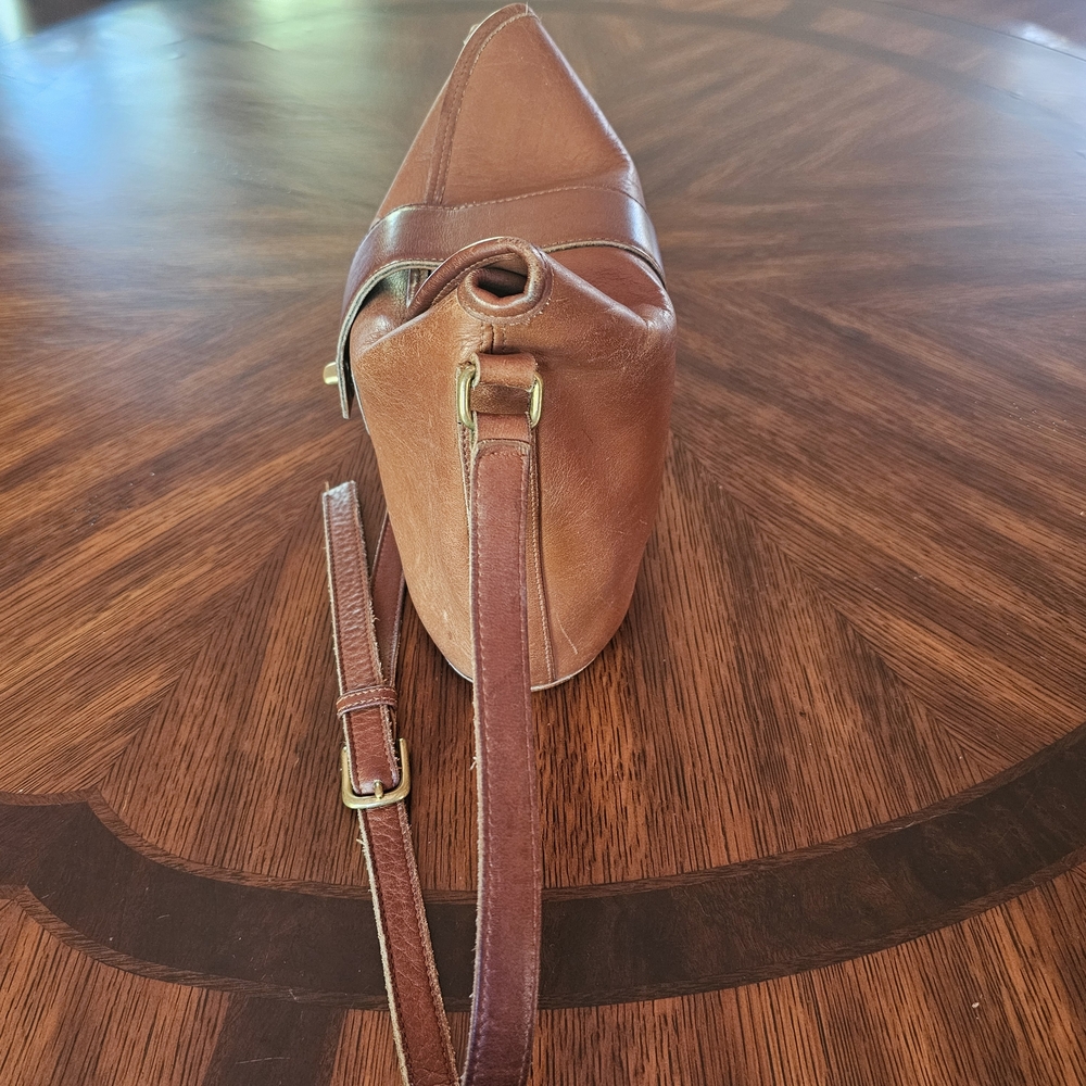 Coach Vintage Glove-Tanned Slouchy Brown Leather Crossbody Bag Made In USA - Picture 3 of 14